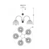 Подвесная люстра MyFar Flora MR2273-5C