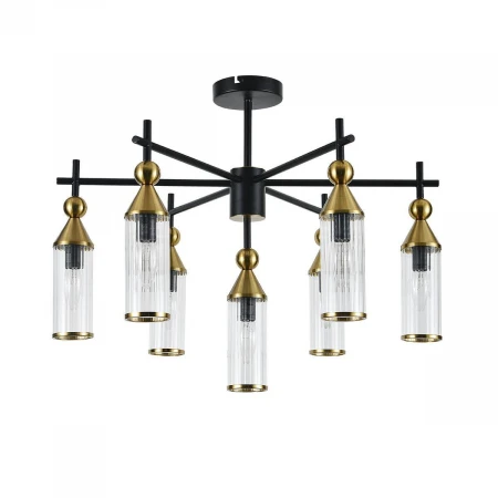 Подвесная люстра Indigo Torazzo 13037/7R Black V000528