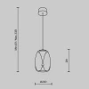 Подвесной светодиодный светильник Maytoni Splash MOD282PL-L8G3K Подвесной светодиодный светильник Maytoni Splash MOD282PL-L8G3K