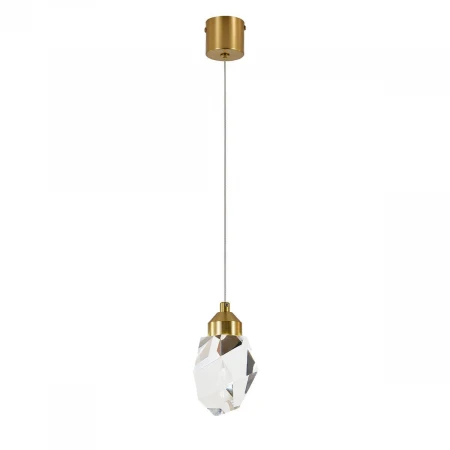 Подвесной светодиодный светильник Indigo Crystal 12053/1P Brass V000132L