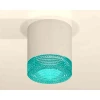 Комплект накладного светильника Ambrella light Techno Spot XS7401023 SWH/BL белый песок/голубой (C7401, N7194)