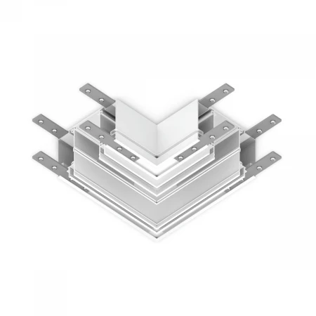 Коннектор L-образный встраиваемый Ambrella Light Track System Magnetic 220V GL1045