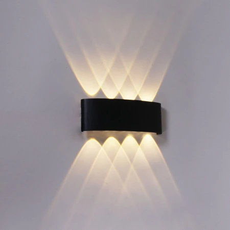 Уличный настенный светодиодный светильник Reluce 86834-9.2-008KT LED8*1W BK