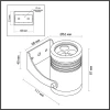 Уличный настенный светодиодный светильник Odeon Light Nature Stima 6648/6WA3 Уличный настенный светодиодный светильник Odeon Light Nature Stima 6648/6WA3