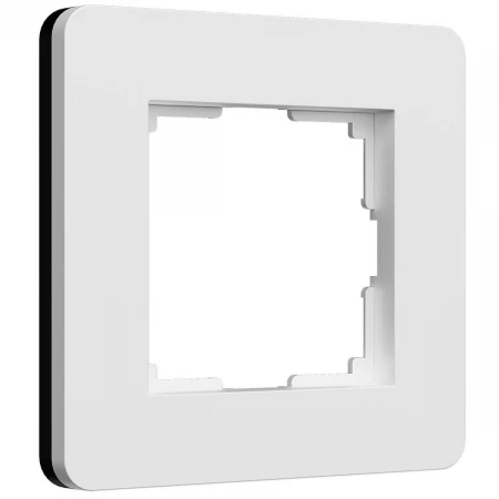 Рамка Werkel Split на 1 пост белый/черный W0013068 4690389208218