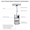 Профильный светодиодный светильник ССП подвесной односторонний 21W 1500Lm 128см