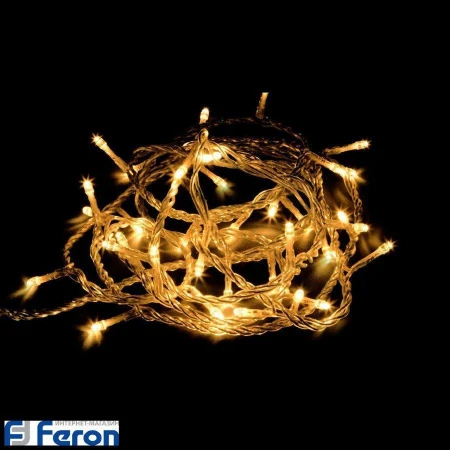 Гирлянда светодиодная линейная, на батарейках, теплый белый свет, cl301