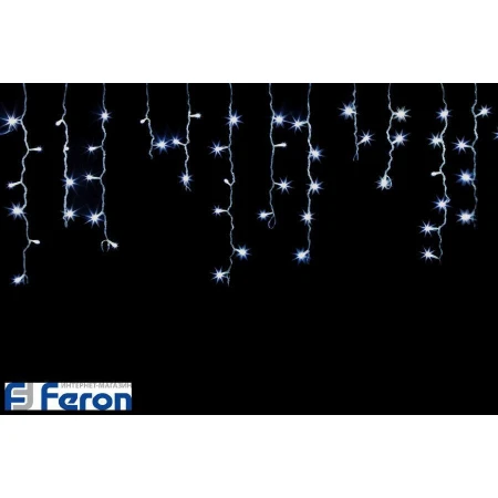 Гирлянда светодиодная "бахрома", 230v/50hz, 410led, 20w, ip20, 3.5м, 4000k, cl17