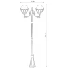 Светильник садово-парковый Feron PL5058 столб 2*100W E27 230V, черное золото Светильник садово-парковый Feron PL5058 столб 2*100W E27 230V, черное золото