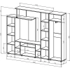 Стенка для гостиной Остин-4