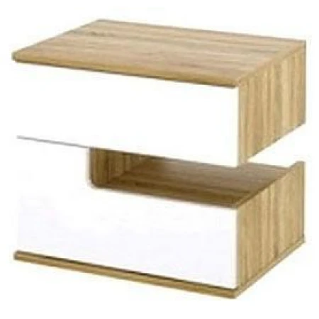 Тумбочка Ирма СТЛ.143.09 дуб сонома/белый глянец