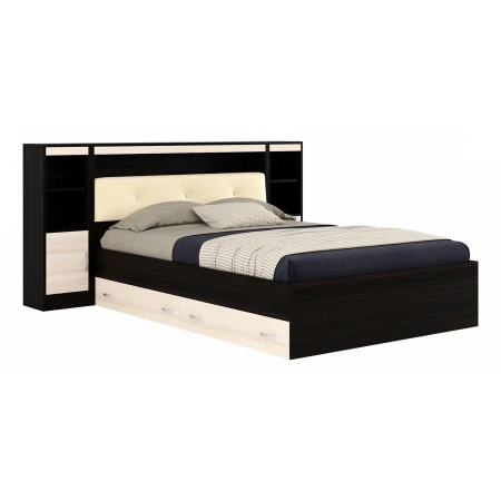 Кровать полутораспальная Виктория-ЭКО-П с матрасом 2000x1400