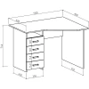 Стол письменный Лайт-18