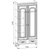 Шкаф платяной Элизабет ЭМ-6 Шкаф платяной Элизабет ЭМ-6