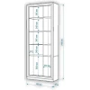 Шкаф-витрина Нобиле ШВтВ-ФСД-БЯН