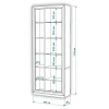 Шкаф-витрина Нобиле ШВтВ-ФСД-ФГК Шкаф-витрина Нобиле ШВтВ-ФСД-ФГК