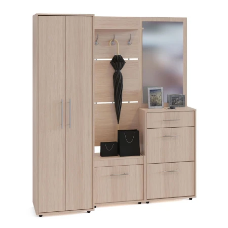 Стенка для прихожей Арено ВШ5.1+ТП-6М+ТП-2+ПЗ-3+ШО-1