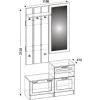 Стенка для прихожей ШП-01