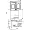 Шкаф комбинированный Элизабет ЭМ-2.1