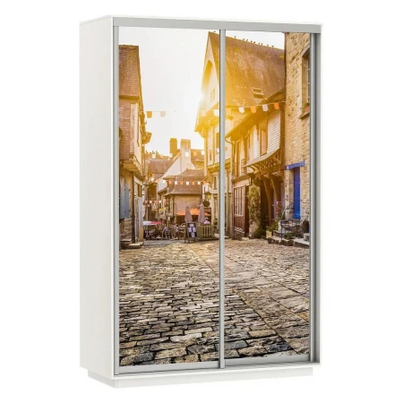 Шкаф-купе Экспресс Фото Дуо Улица 1600x600x2400