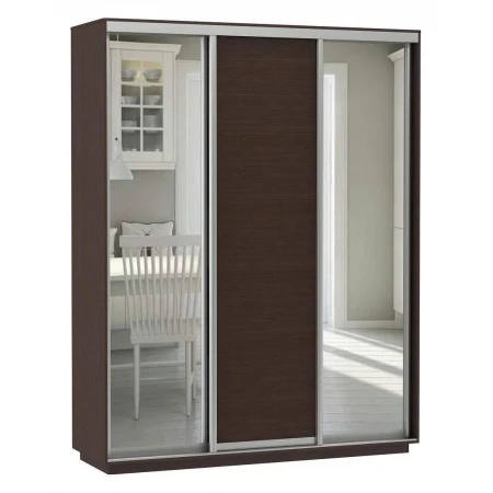 Шкаф-купе Экспресс Медиум (2 зеркала) Трио 2100x600x2200