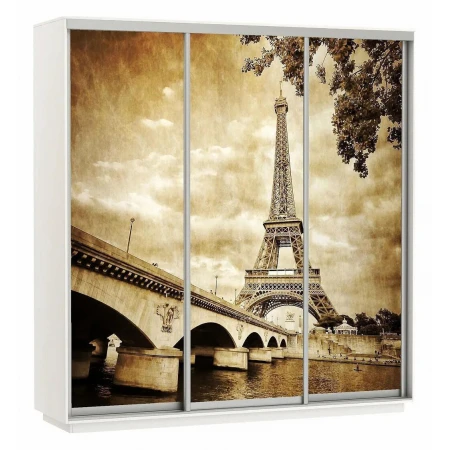 Шкаф-купе Экспресс Фото Трио Париж 2100x600x2400