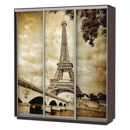 Шкаф-купе Экспресс Фото Трио Париж 1800x600x2400