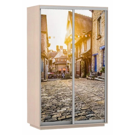 Шкаф-купе Экспресс Фото Дуо Улица 1600x600x2200