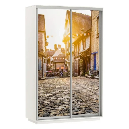 Шкаф-купе Экспресс Фото Дуо Улица 1400x600x2400