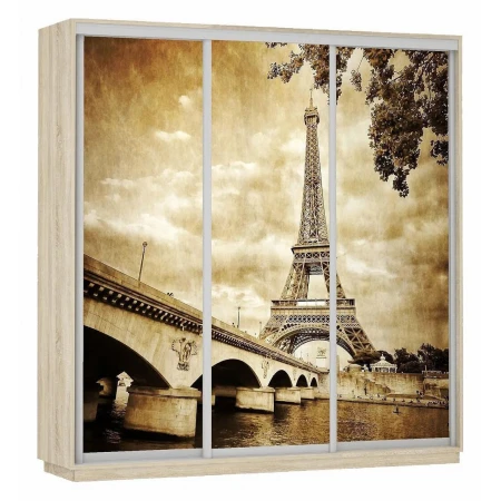Шкаф-купе Экспресс Фото Трио Париж 2400x600x2200