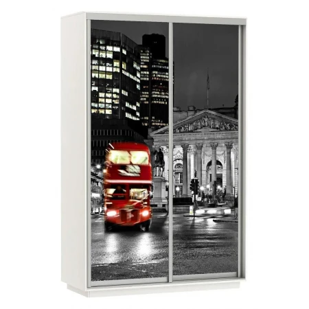 Шкаф-купе Экспресс Фото Дуо Ночной Лондон 1200x600x2400