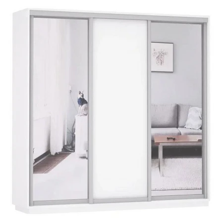 Шкаф-купе Экспресс Медиум (2 зеркала) Трио 1800x600x2200