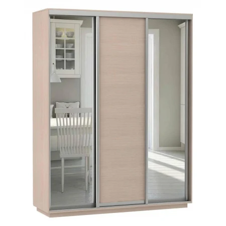 Шкаф-купе Экспресс Медиум (2 зеркала) Трио 1800x600x2400