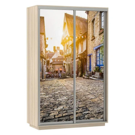 Шкаф-купе Экспресс Фото Дуо Улица 1400x600x2200