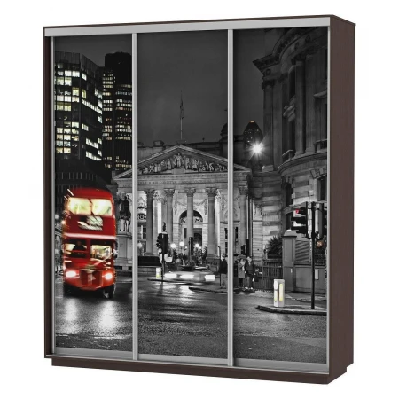 Шкаф-купе Экспресс Фото Трио Ночной Лондон 1800x600x2200