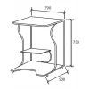Стол компьютерный Практик-4