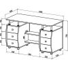 Стол письменный Карбон-4