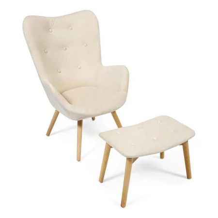 Кресло Secret De Maison Kontour с оттоманкой (mod.1534L)