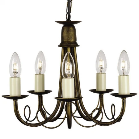 Люстра Elstead Lighting MN5 BLK/GOLD MINSTER