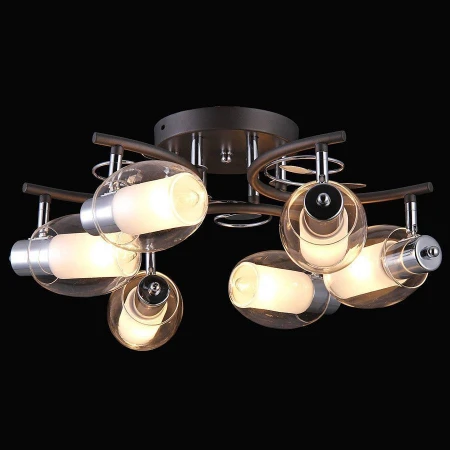 Люстра Natali Kovaltseva 75037-6C CHROME, GRAY Frao