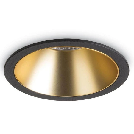 Точечный светильник Ideal Lux GAME ROUND BLACK GOLD