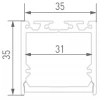 Профиль алюминиевый DesignLed LS.3535