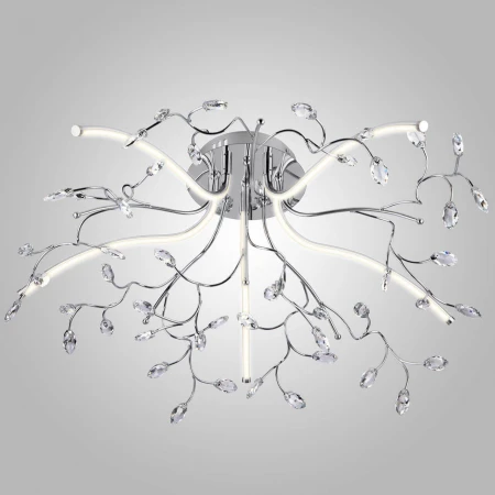 Потолочная светодиодная люстра Eurosvet 90036/5 хром