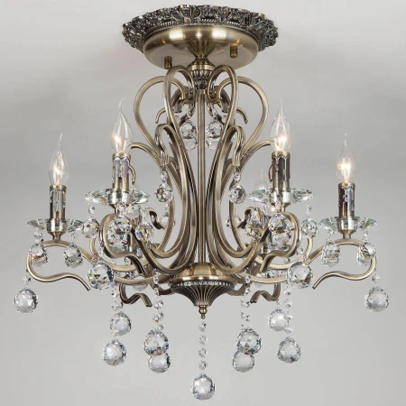 Подвесная люстра Eurosvet 12505/6 античная бронза Strotskis