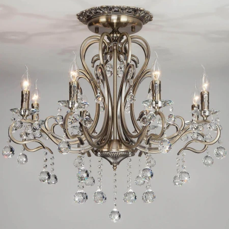 Подвесная люстра Eurosvet 12505/8 античная бронза Strotskis