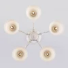 Потолочная люстра Eurosvet Campina 60107/5 белый с золотом Потолочная люстра Eurosvet Campina 60107/5 белый с золотом