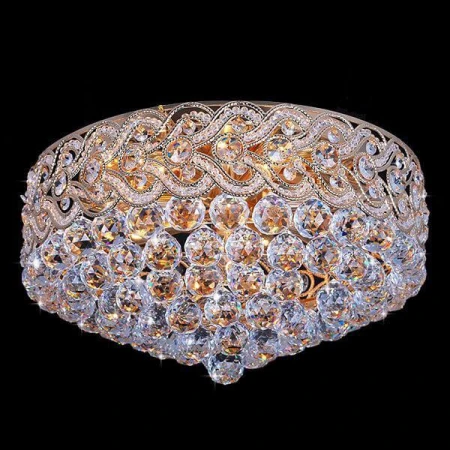 Подвесная люстра Eurosvet 3296/8 золото/прозрачный хрусталь Strotskis