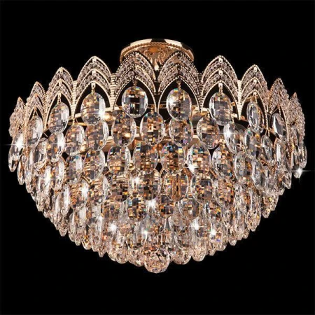 Подвесная люстра Eurosvet 3649/6 золото/прозрачный хрусталь Strotskis