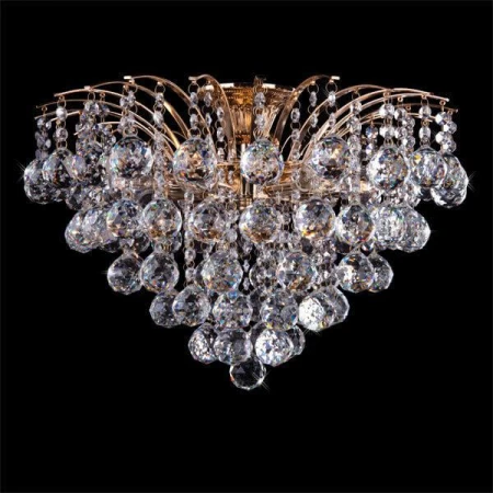 Подвесная люстра Eurosvet 3299/6 золото/прозрачный хрусталь Strotskis Подвесная люстра Eurosvet 3299/6 золото/прозрачный хрусталь Strotskis