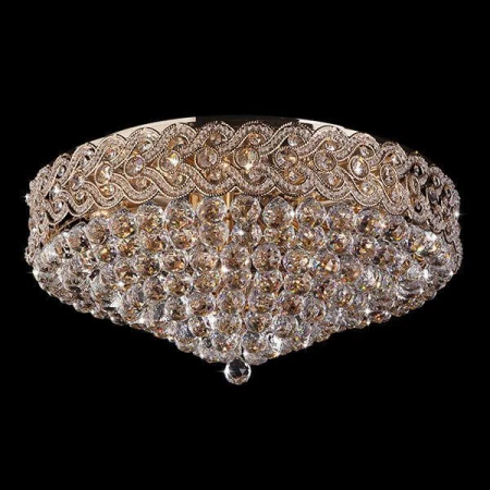 Подвесная люстра Eurosvet 3296/16 золото/прозрачный хрусталь Strotskis